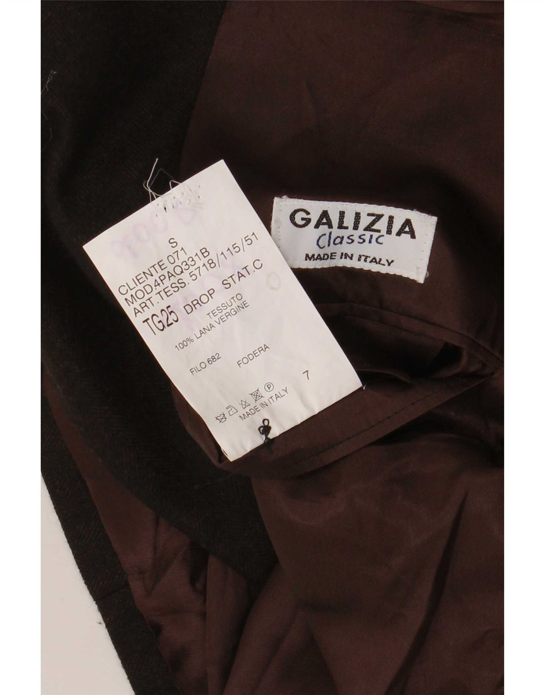 Vintage Mens 3 Button Blazer Jacket UK 38 Medium Brown Virgin Wool