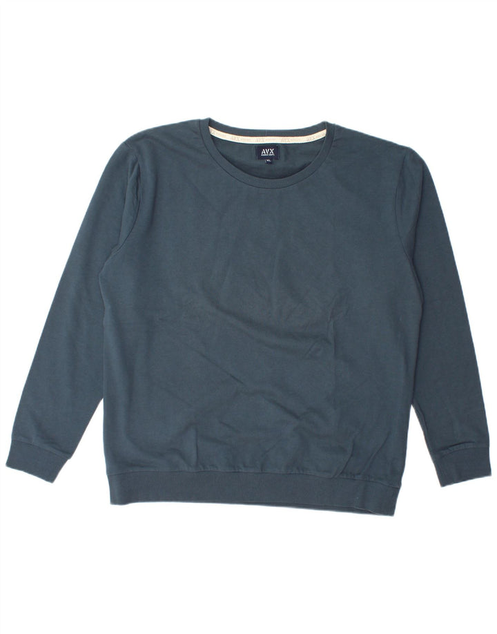 Avirex Womens Sweatshirt Jumper UK 18 XL Blue Cotton