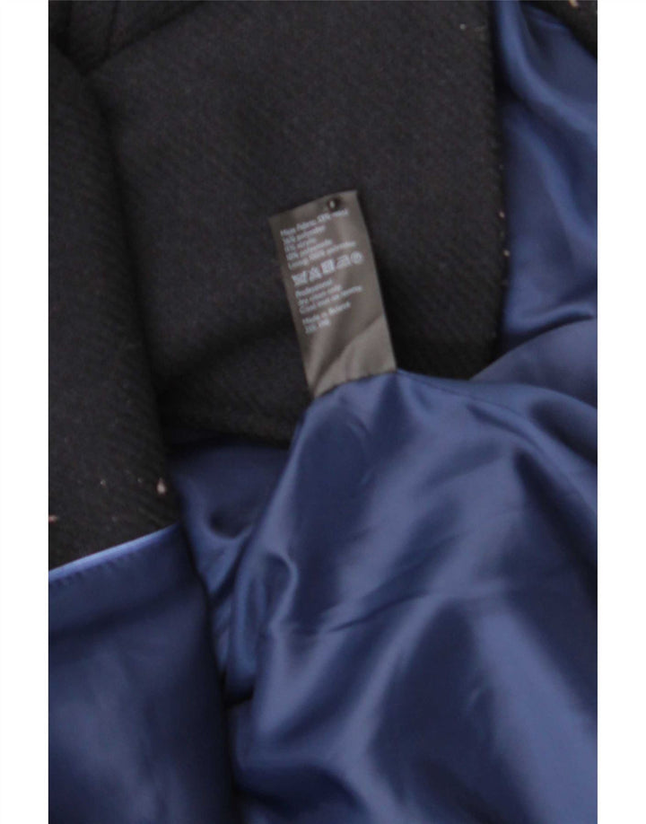John Lewis Womens Pea Coat UK 8 Small Navy Blue Wool