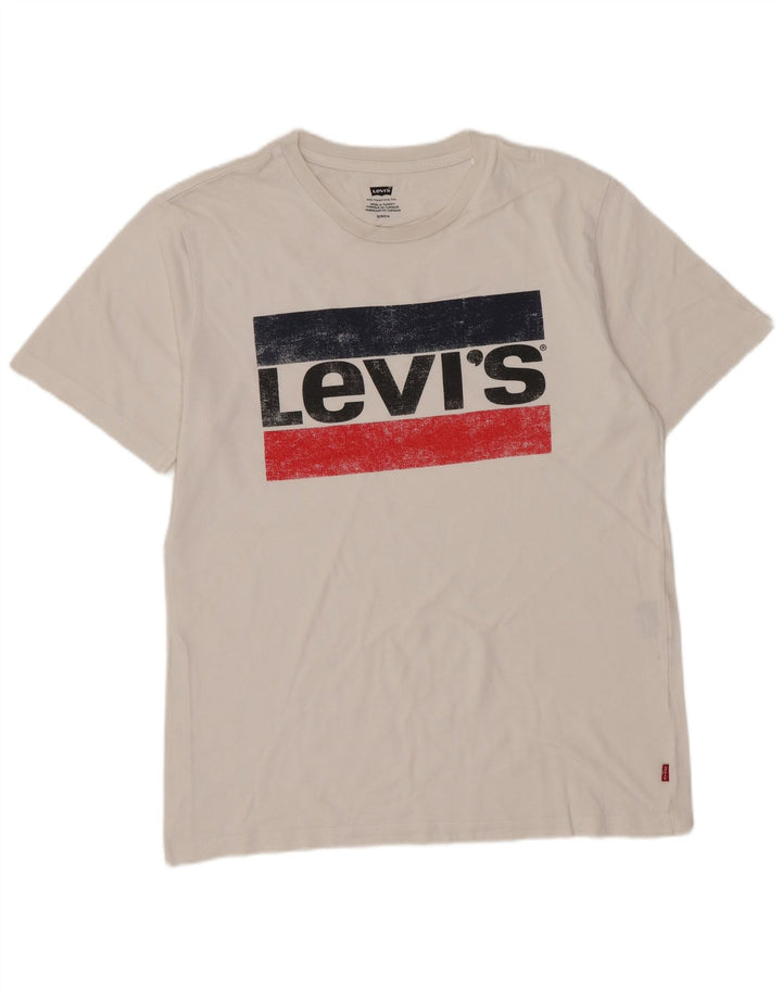 Levi's Mens Graphic T-Shirt Top Small White