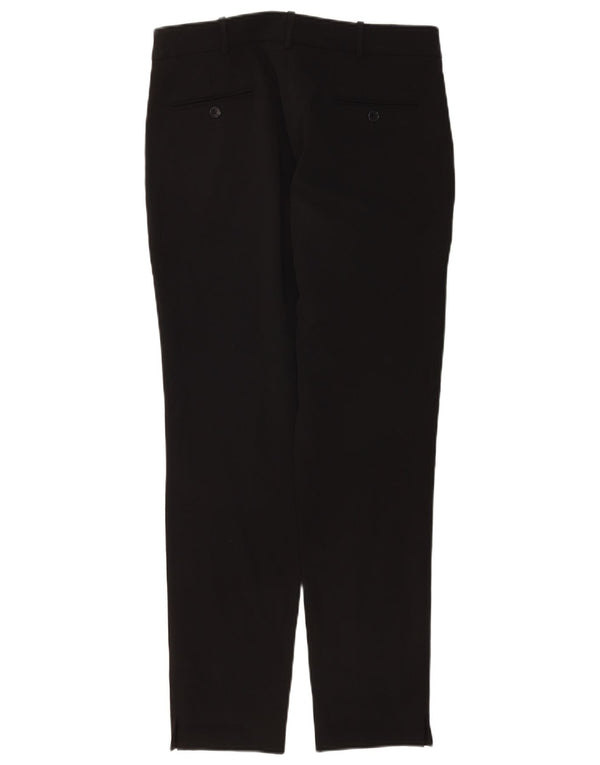 Jigsaw Womens Slim Casual Trousers UK 12 Medium W32 L30 Black Acetate