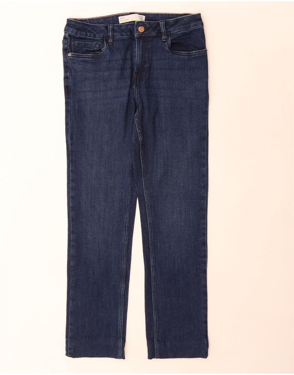 Next Womens Mid Rise Slim Jeans UK 12 Medium W30 L29 Blue Cotton