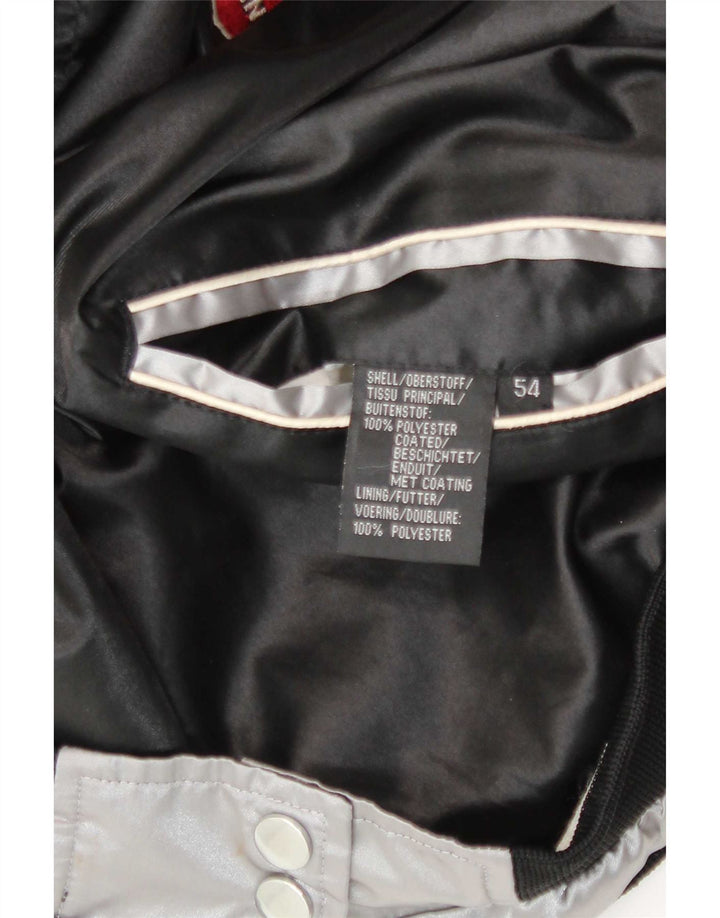 Vintage Mens Graphic Reversible Jacket IT 54 2XL Black Colourblock