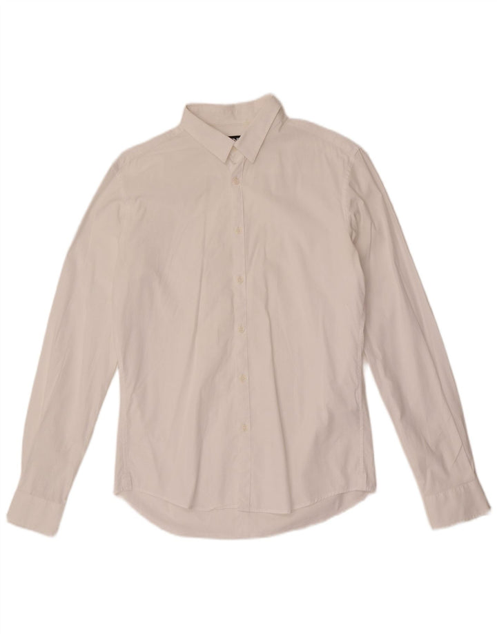 Dkny Boys Shirt 15-16 Years Medium White Cotton