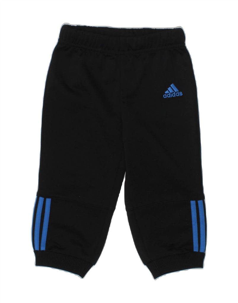 ADIDAS Baby Boys Joggers Tracksuit Trousers 9-12 Months Black Polyester | Vintage Adidas | Thrift | Second-Hand Adidas | Used Clothing | Messina Hembry 