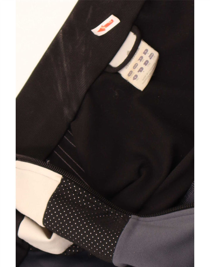 Adidas Mens Graphic Full Tracksuit Large Black Colourblock Polyester