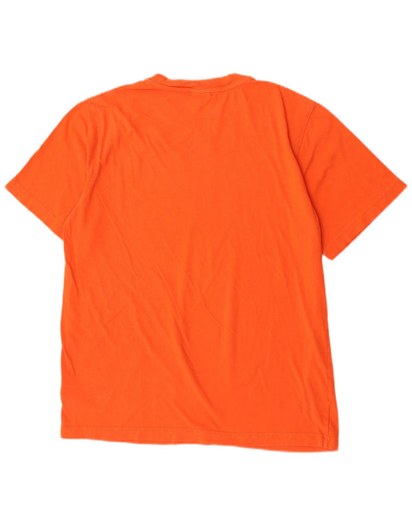 Nike Mens T-Shirt Top UK 39/41 Medium Orange Cotton