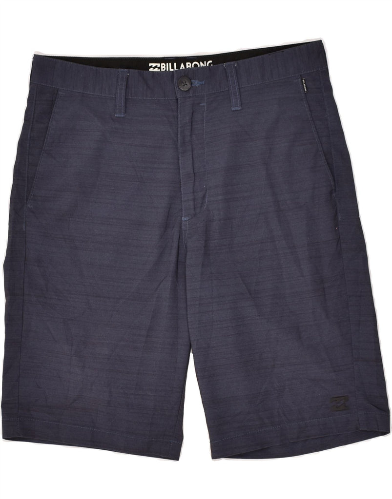 BILLABONG Mens Chino Shorts W30 Medium  Navy Blue Polyester | Vintage Billabong | Thrift | Second-Hand Billabong | Used Clothing | Messina Hembry 
