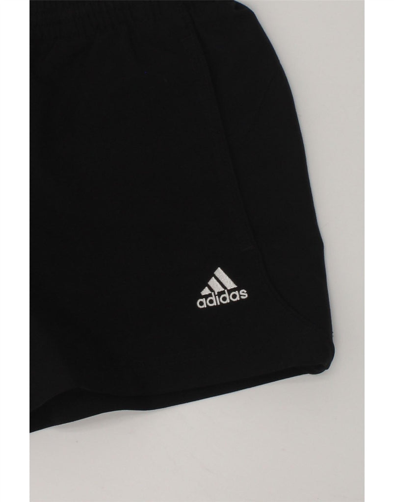 ADIDAS Boys Climalite Graphic Sport Shorts 9-10 Years Black Polyester | Vintage Adidas | Thrift | Second-Hand Adidas | Used Clothing | Messina Hembry 