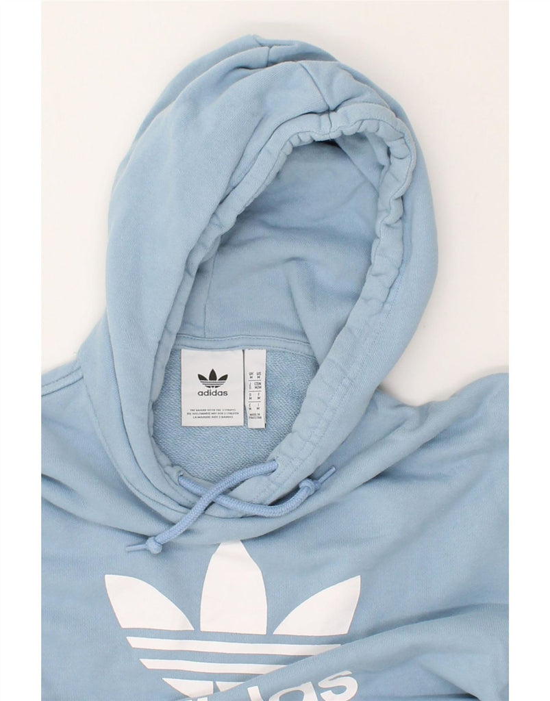 ADIDAS Mens Graphic Hoodie Jumper Medium Blue Cotton | Vintage Adidas | Thrift | Second-Hand Adidas | Used Clothing | Messina Hembry 