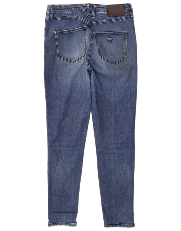 Guess Womens Skinny Jeans W31 L27 Blue Cotton