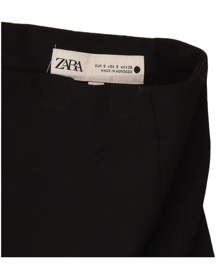 Zara Womens Mini Skirt Small W26  Black Polyester