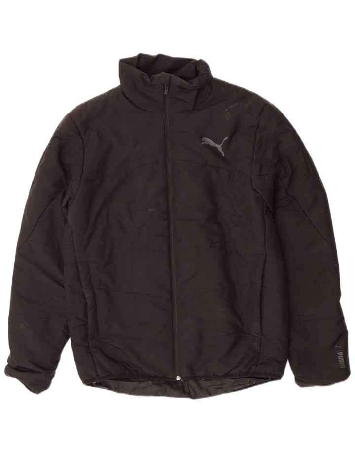 Puma Mens Padded Jacket UK 36 Small Black Polyester