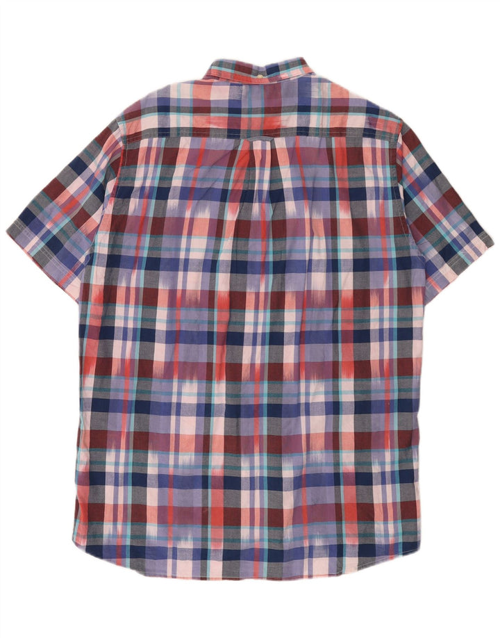 Gant Mens Short Sleeve Shirt Size 16 1/2 41/42 Large Multicoloured Check
