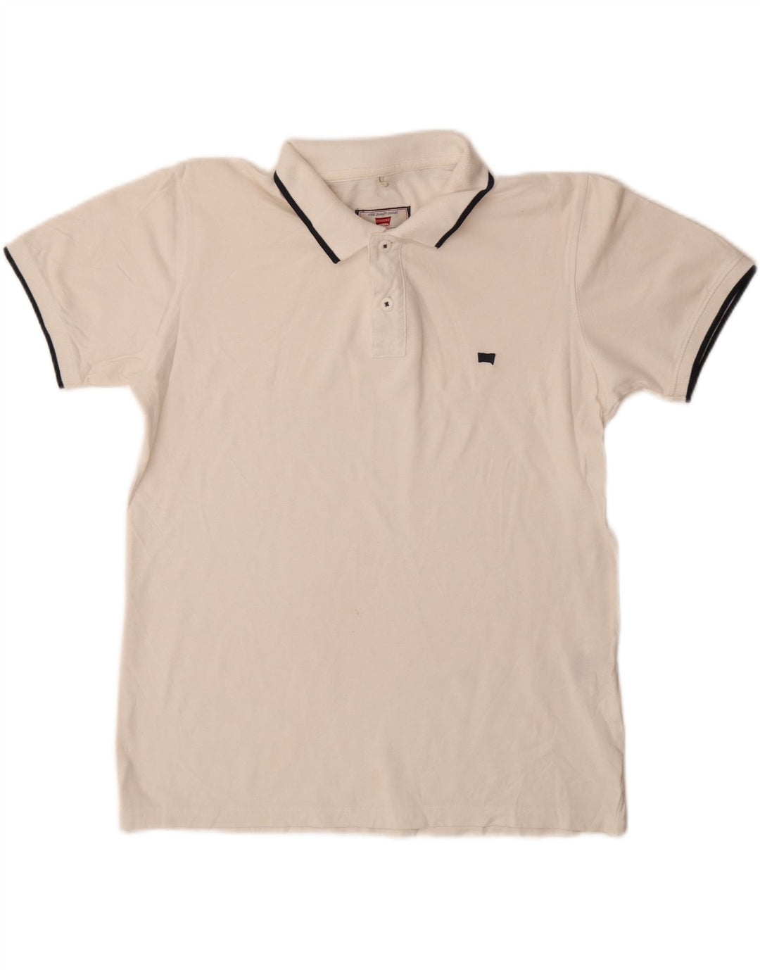 Carrera Mens Regular Fit Polo Shirt Medium White Cotton
