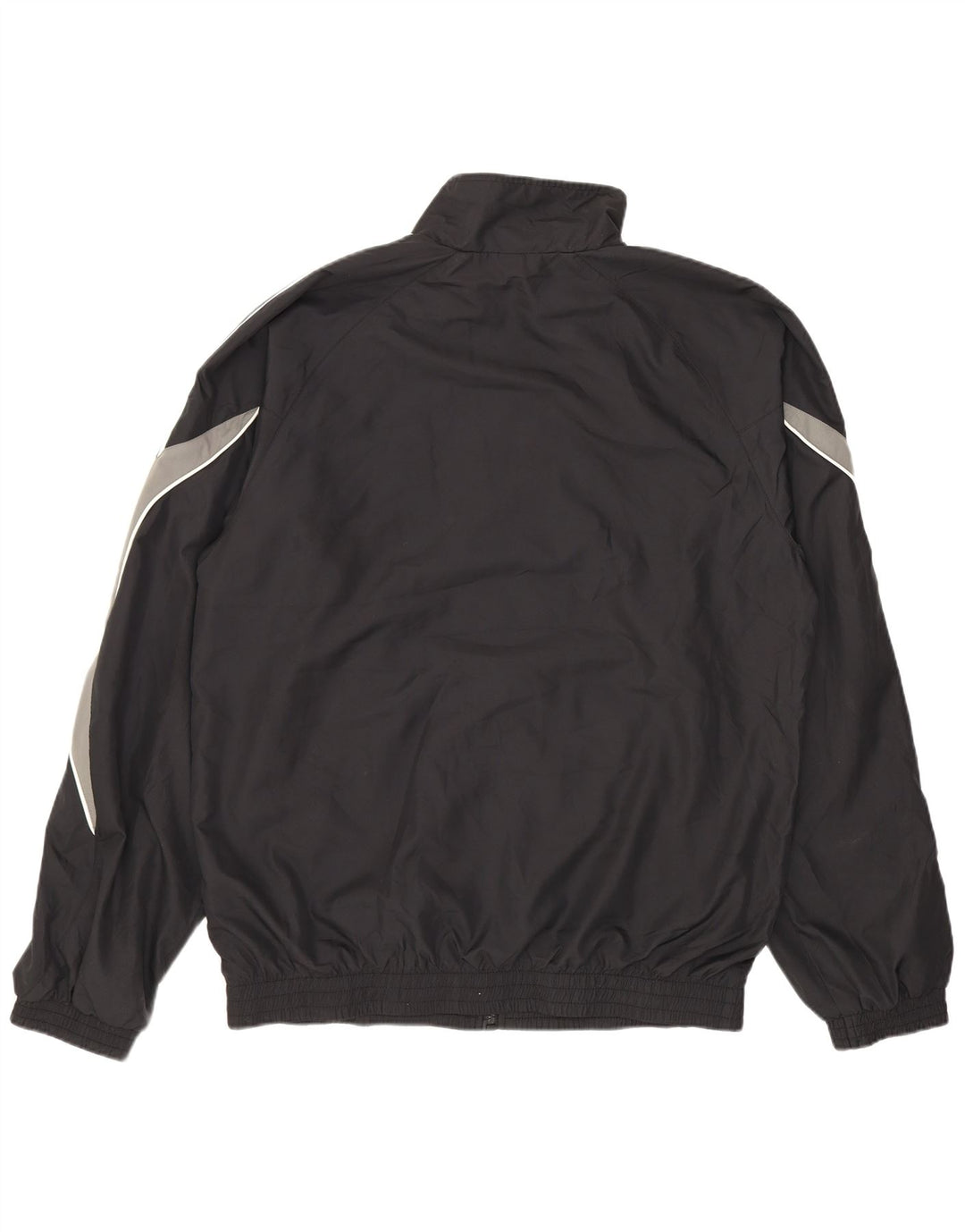 Adidas Mens Tracksuit Top Jacket UK 36/38 Small Black Polyester