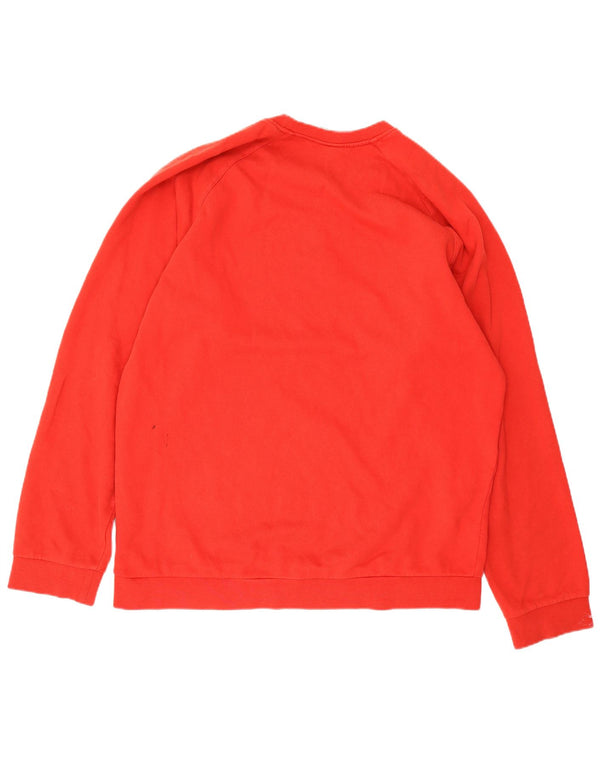 Adidas Mens Graphic Sweatshirt Jumper XL Red Cotton