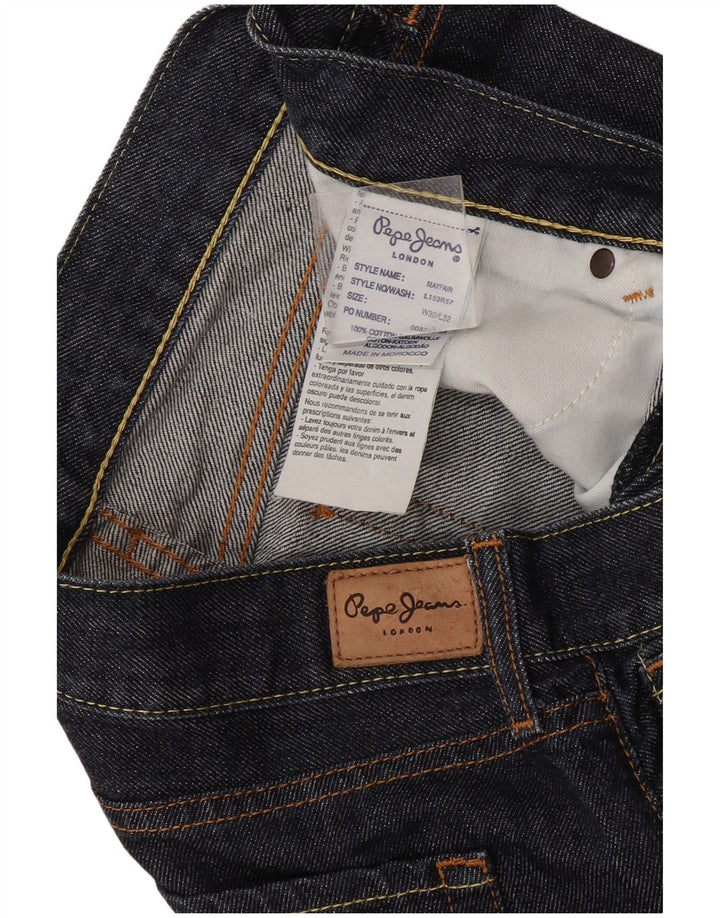 PEPE Jeans Womens Bootcut Jeans W30 L32 Navy Blue Cotton