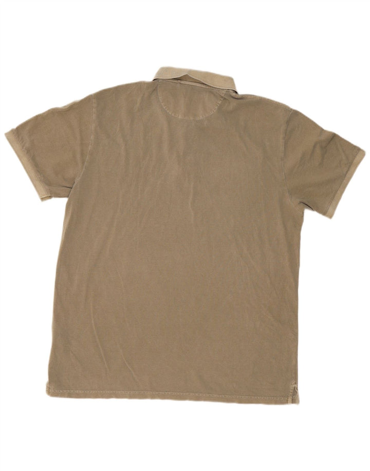 GANT Mens Polo Shirt 2XL Khaki Cotton