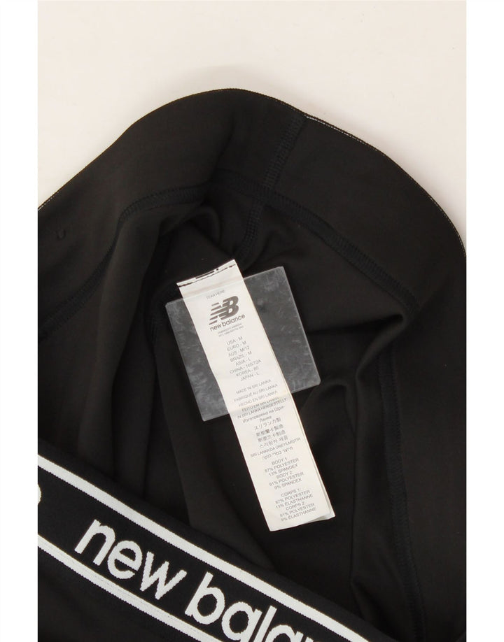 NEW BALANCE Womens Graphic Tracksuit Trousers UK 14 Medium  Black Vintage New Balance and Second-Hand New Balance from Messina Hembry 