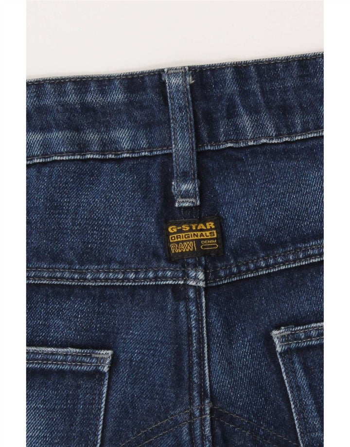 G-Star Mens Distressed Slim Jeans W32 L30 Navy Blue