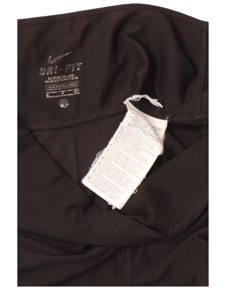 Nike Womens Capri Leggings UK 10 Small  Black Polyester