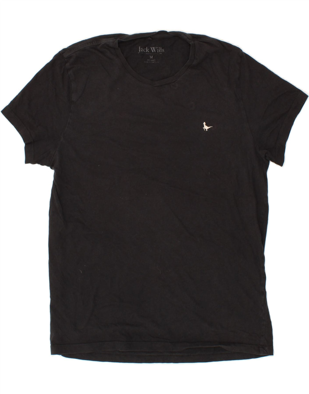 JACK WILLS Mens T-Shirt Top Medium Black Cotton Vintage Jack Wills and Second-Hand Jack Wills from Messina Hembry 