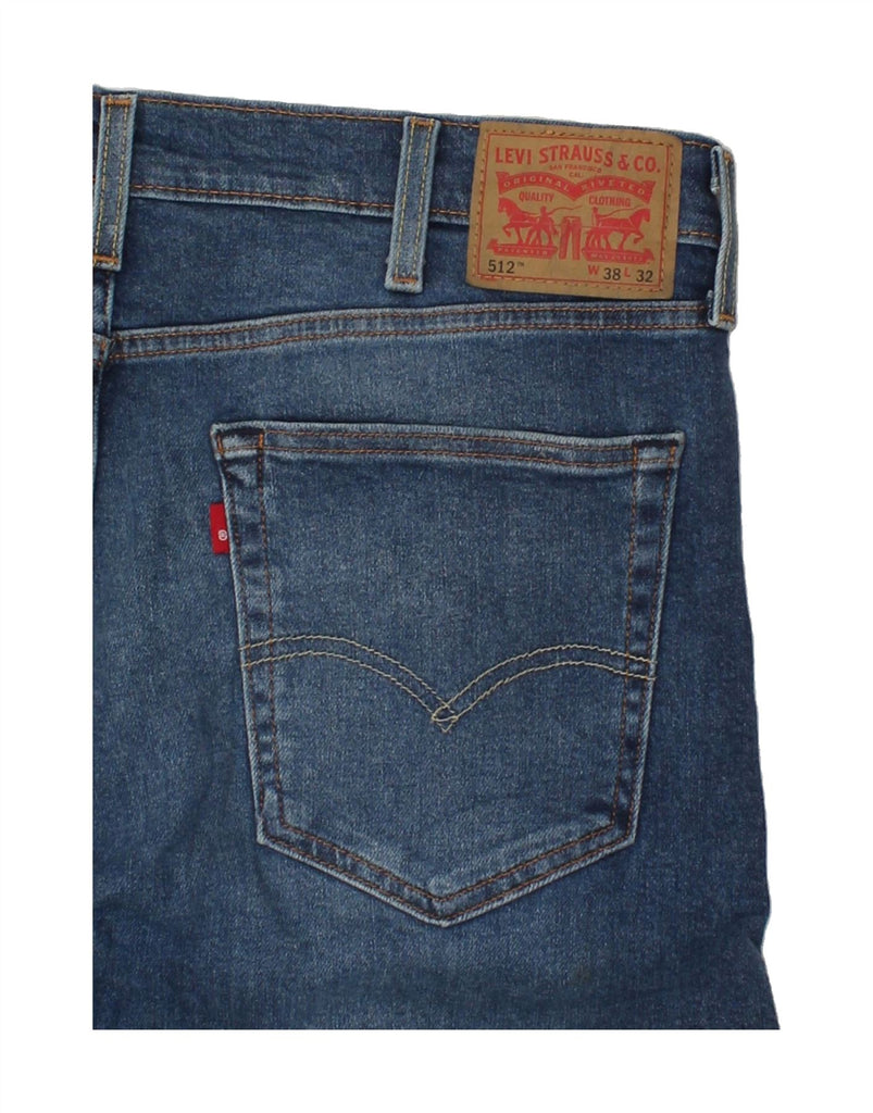 LEVI'S Mens 512 Slim Jeans W38 L32 Blue Cotton | Vintage Levi's | Thrift | Second-Hand Levi's | Used Clothing | Messina Hembry 