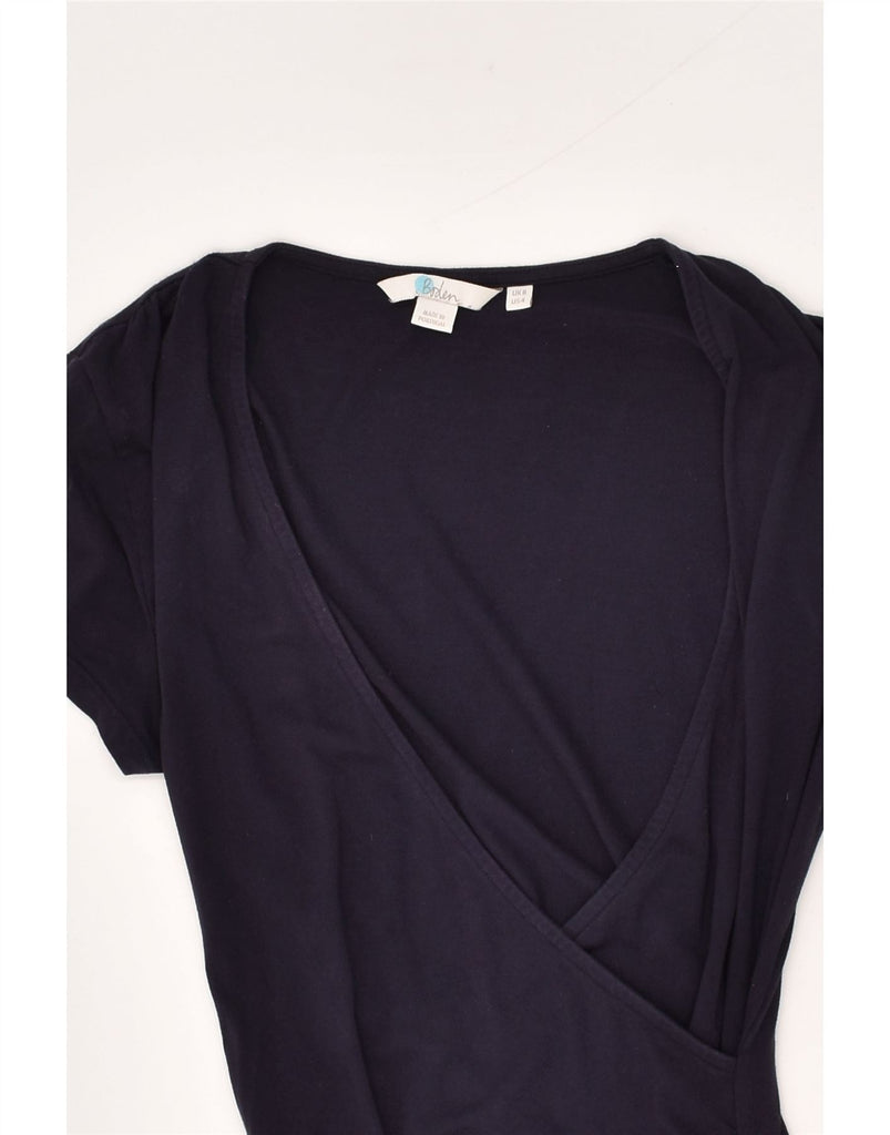 BODEN Womens Blouse Top UK 8 Small Navy Blue Viscose | Vintage Boden | Thrift | Second-Hand Boden | Used Clothing | Messina Hembry 
