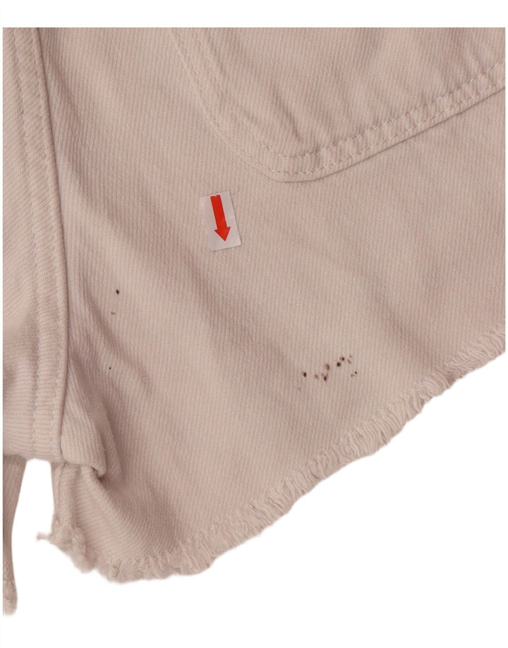 Zara Girls Denim Shorts 11-12 Years W24 White