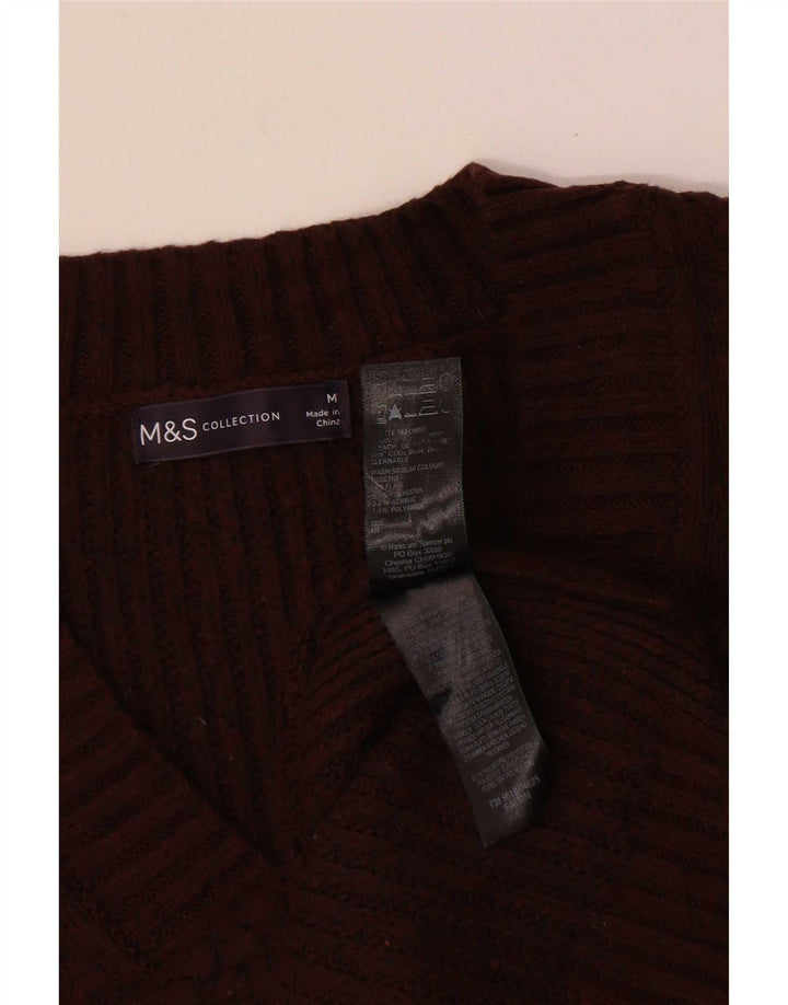 Marks & Spencer Mens Vest Tank Top Medium Brown Polyester