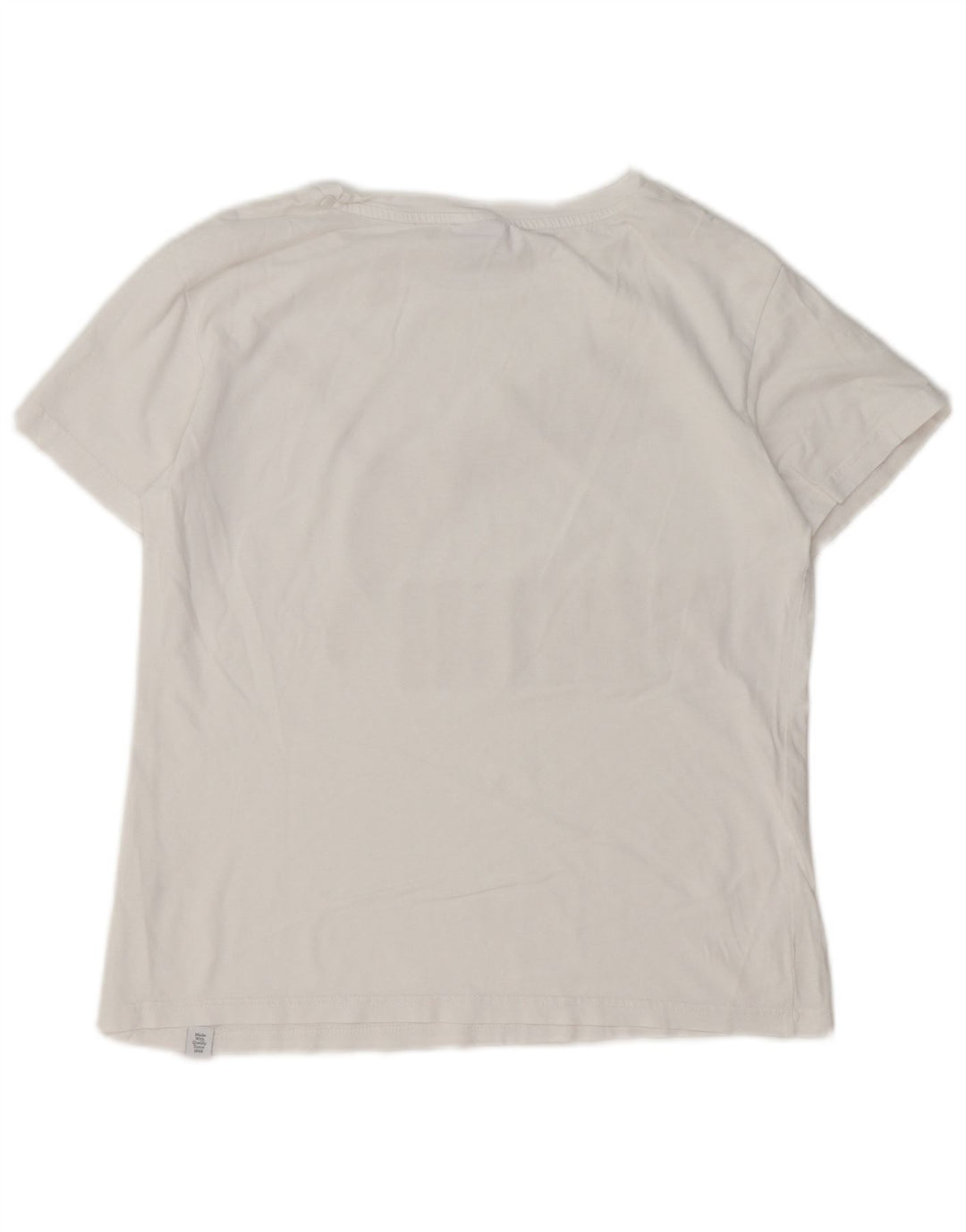 PUMA Womens Graphic T-Shirt Top UK 12 Medium  White