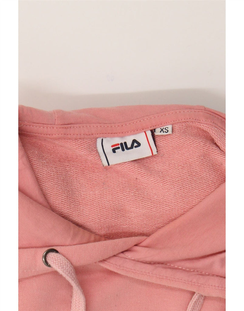 FILA Womens Oversized Hoodie Jumper UK 6 XS Multicoloured Colourblock Vintage Fila and Second-Hand Fila from Messina Hembry 