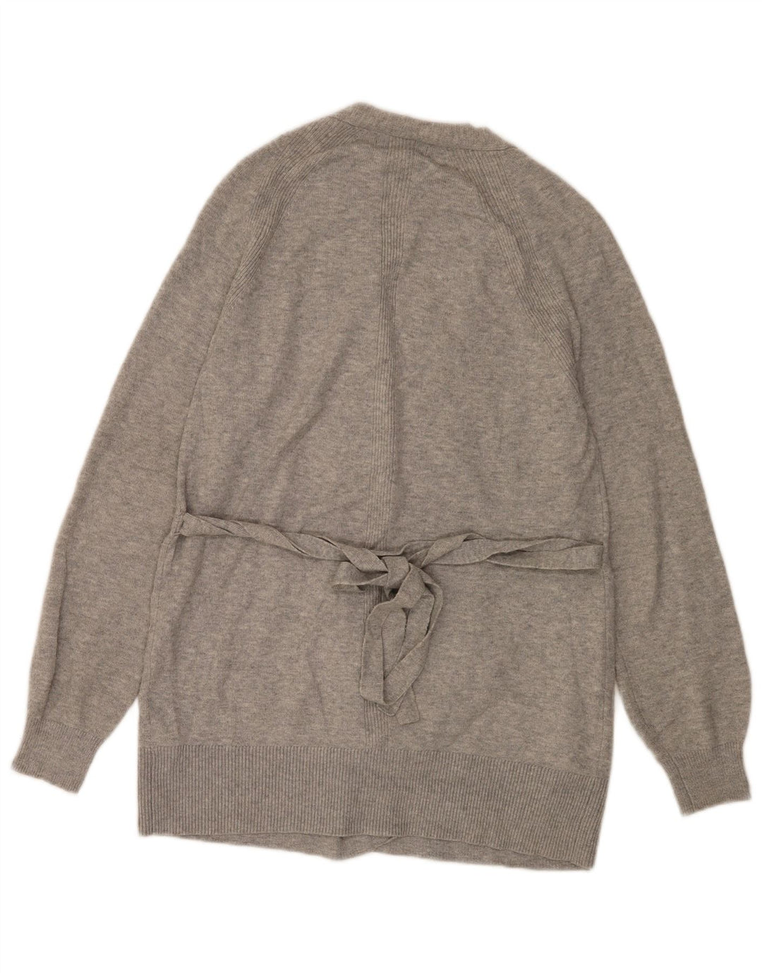 Marks & Spencer Womens Longline Oversized Cardigan Sweater UK 6 XS Grey