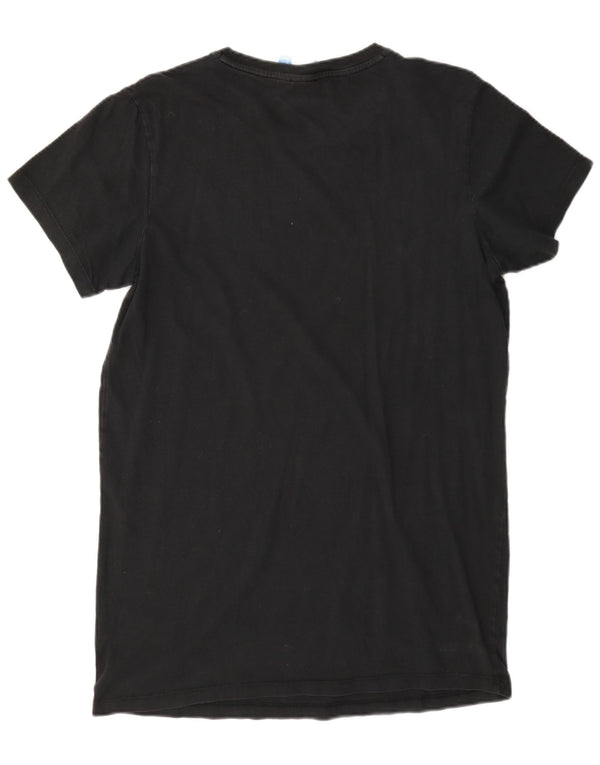 Adidas Womens Oversized Graphic T-Shirt Top UK 10 Small Black