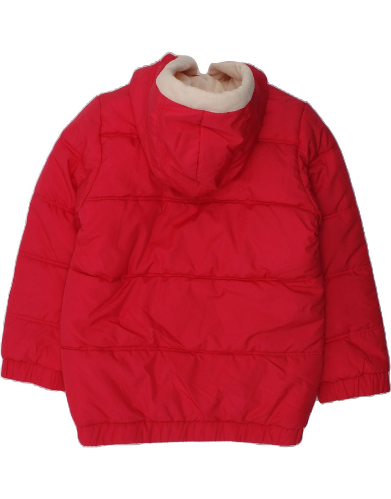 PUMA Girls Hooded Padded Jacket 3-4 Years Red Colourblock Polyester | Vintage Puma | Thrift | Second-Hand Puma | Used Clothing | Messina Hembry 