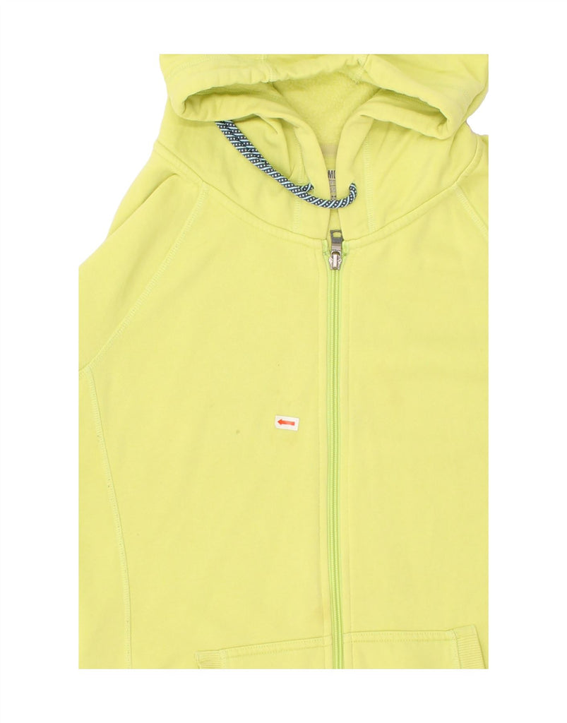 UNDER ARMOUR Womens Zip Hoodie Sweater UK 14 Medium Yellow Cotton | Vintage Under Armour | Thrift | Second-Hand Under Armour | Used Clothing | Messina Hembry 