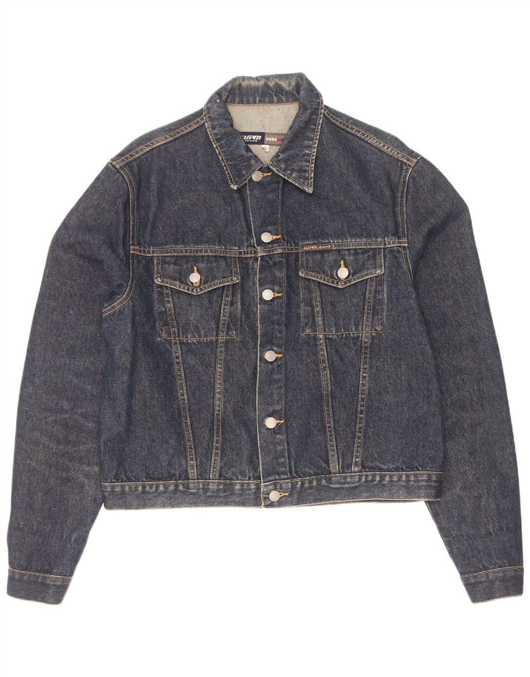 WPM Womens Denim Jacket UK 18 XL Navy Blue Cotton