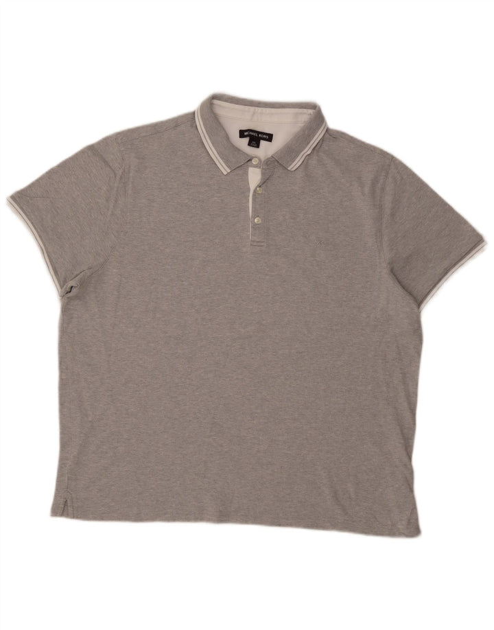 Michael Kors Mens Polo Shirt 2XL Grey Cotton