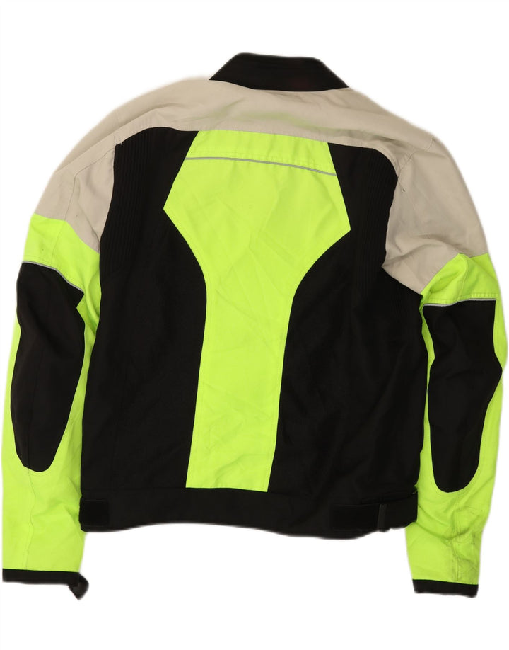 PAK SPORTS Mens Racer Jacket UK 38 Medium Multicoloured Colourblock