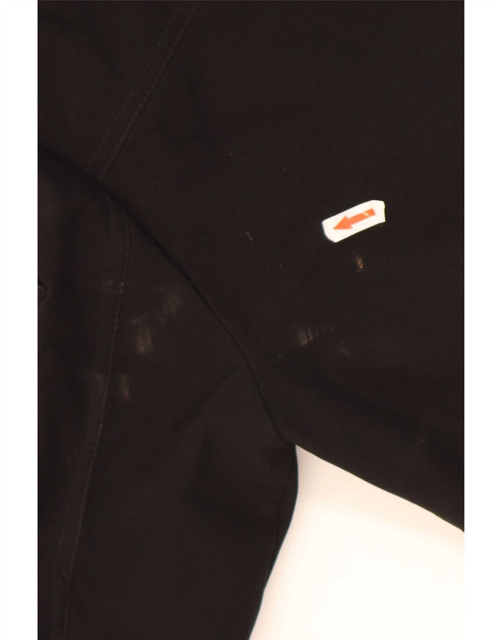 French Connection Womens Hooded Parka Jacket UK 16 Large Black Polyester