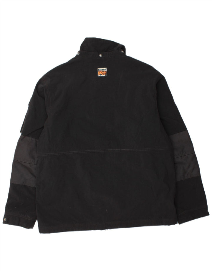 Timberland Mens Windbreaker Jacket UK 40 Large Black Colourblock Polyester