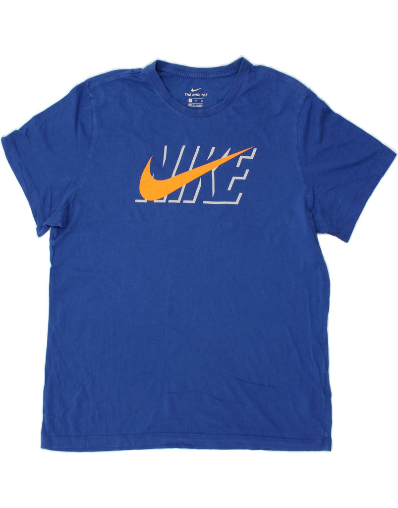 NIKE Mens Graphic T-Shirt Top XL Blue Cotton | Vintage Nike | Thrift | Second-Hand Nike | Used Clothing | Messina Hembry 