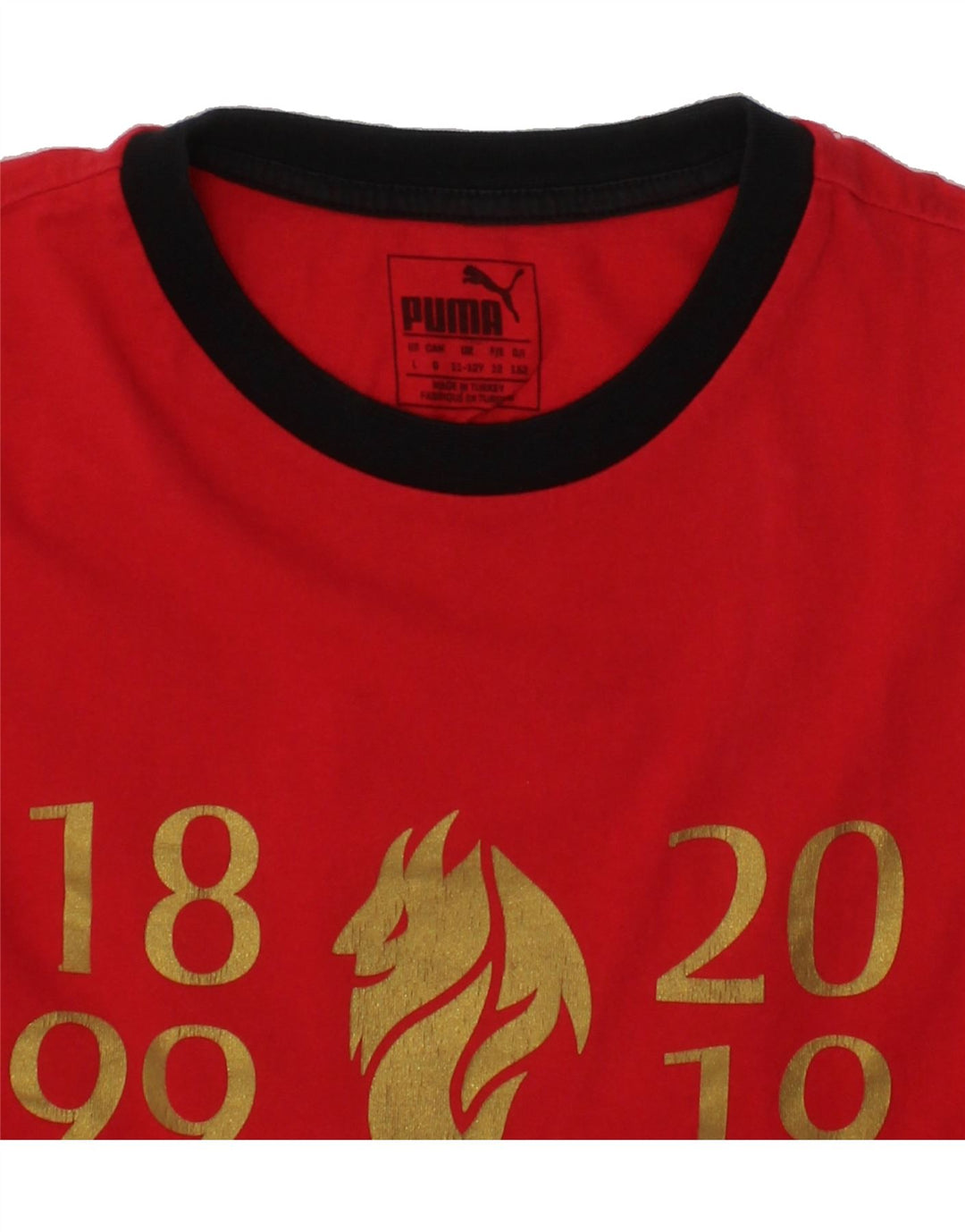 PUMA Boys Graphic T-Shirt Top 11-12 Years Red Vintage Puma and Second-Hand Puma from Messina Hembry 