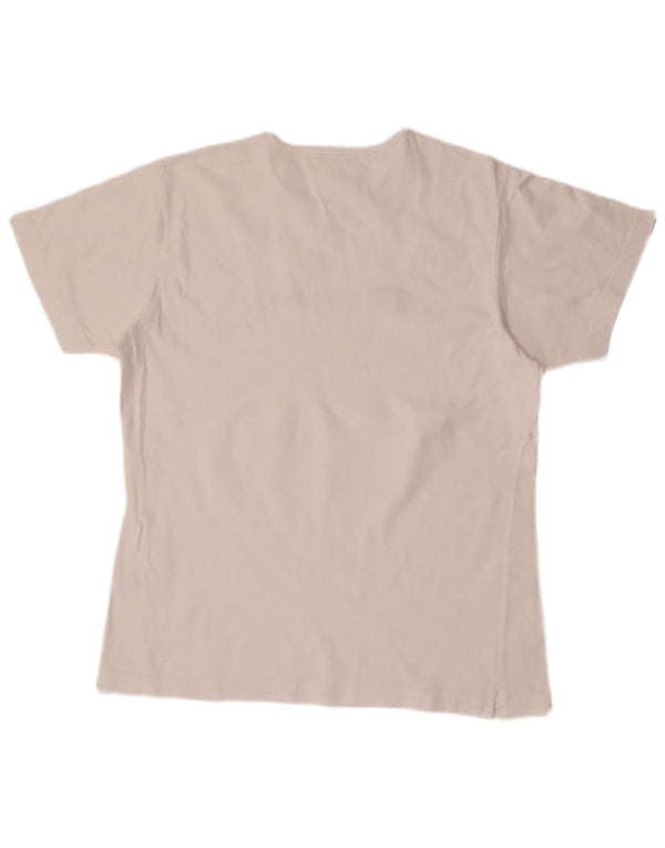 Champion Womens Graphic T-Shirt Top UK 16 Large White Cotton