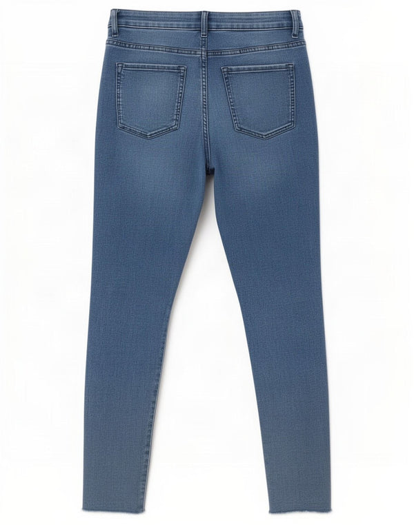 Marks & Spencer Womens The Ivy Skinny Jeans UK 14 Large W32 L27 Blue Cotton