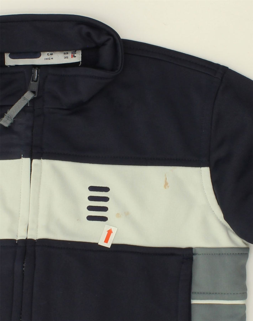 FILA Baby Boys Graphic Tracksuit Top Jacket 18-24 Months Navy Blue | Vintage Fila | Thrift | Second-Hand Fila | Used Clothing | Messina Hembry 