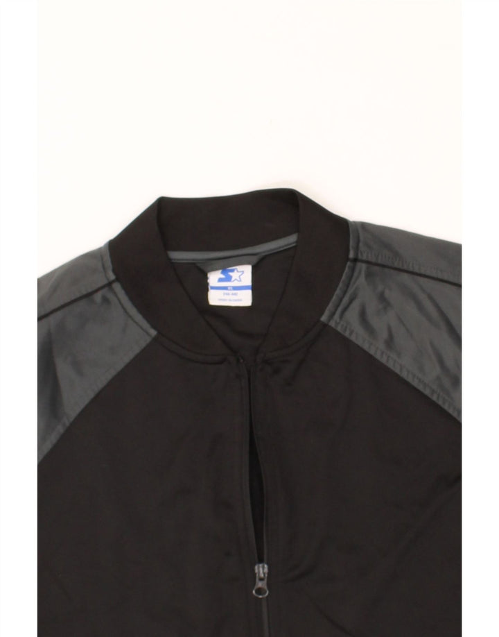 STARTER Mens Tracksuit Top Jacket XL Black Colourblock Polyester Vintage Starter and Second-Hand Starter from Messina Hembry 