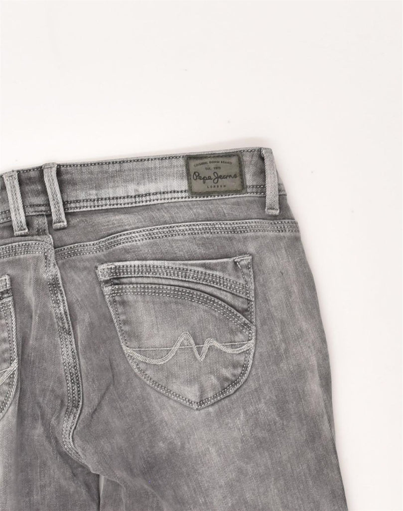 PEPE JEANS Womens Slim Jeans W30 L32 Grey Cotton | Vintage PEPE Jeans | Thrift | Second-Hand PEPE Jeans | Used Clothing | Messina Hembry 