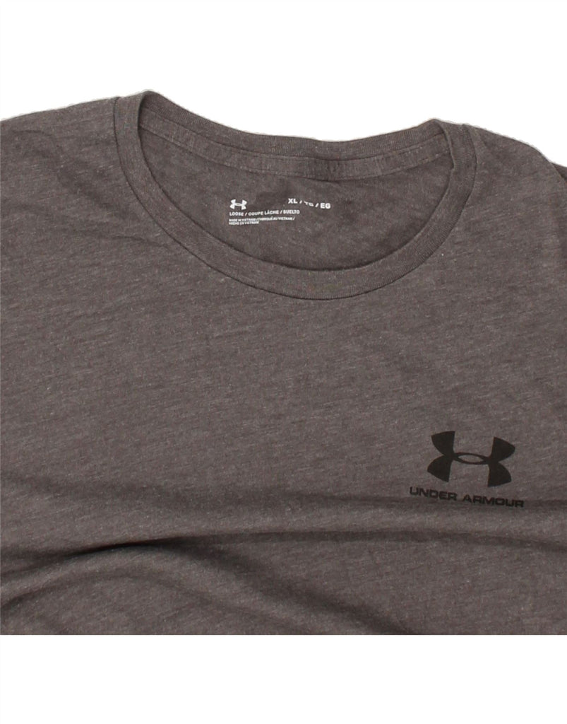 UNDER ARMOUR Mens T-Shirt Top XL Grey Cotton | Vintage Under Armour | Thrift | Second-Hand Under Armour | Used Clothing | Messina Hembry 
